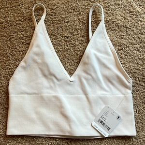Free People White bra M/L - Intimately
